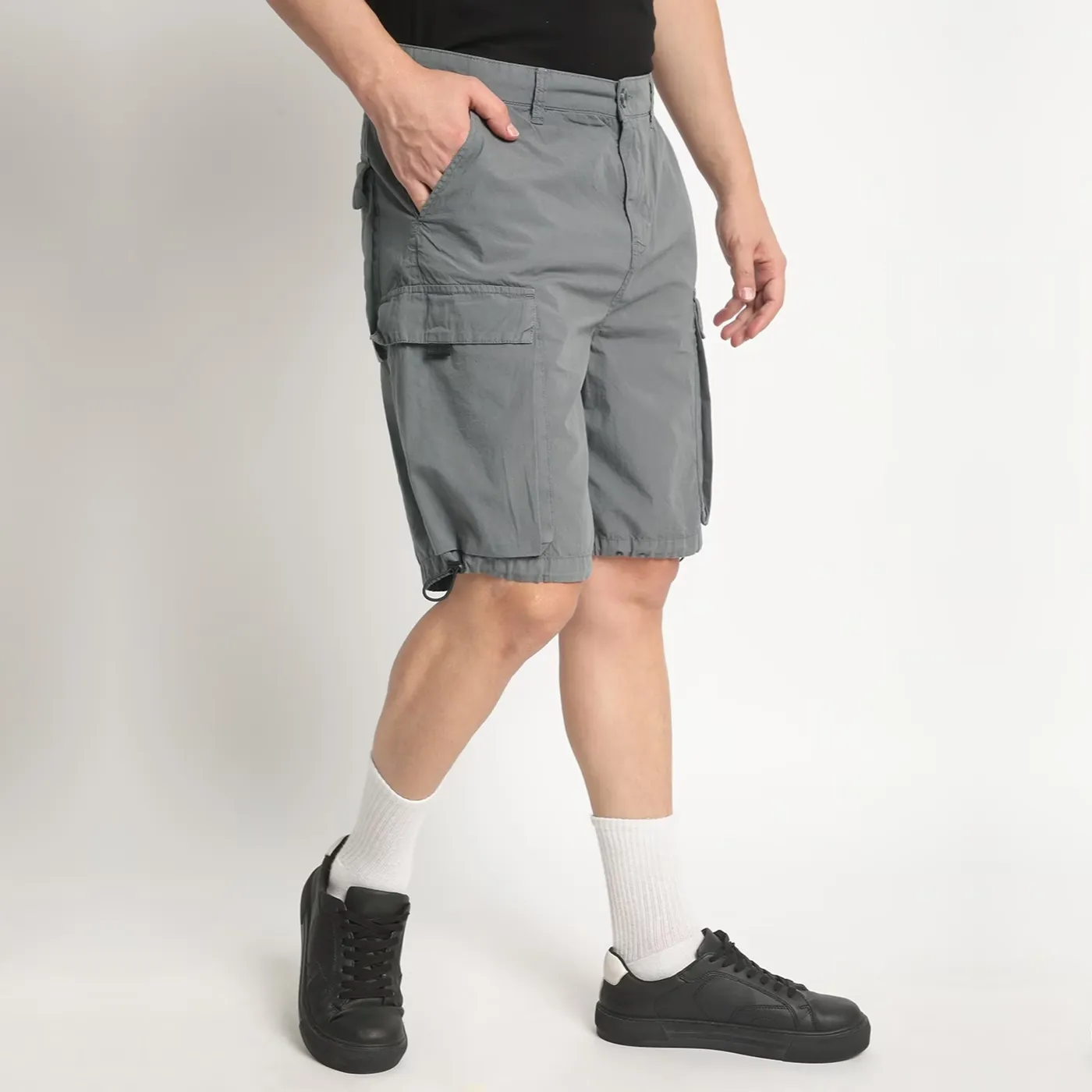 Men Regular Fit Cargo Shorts – Image 2
